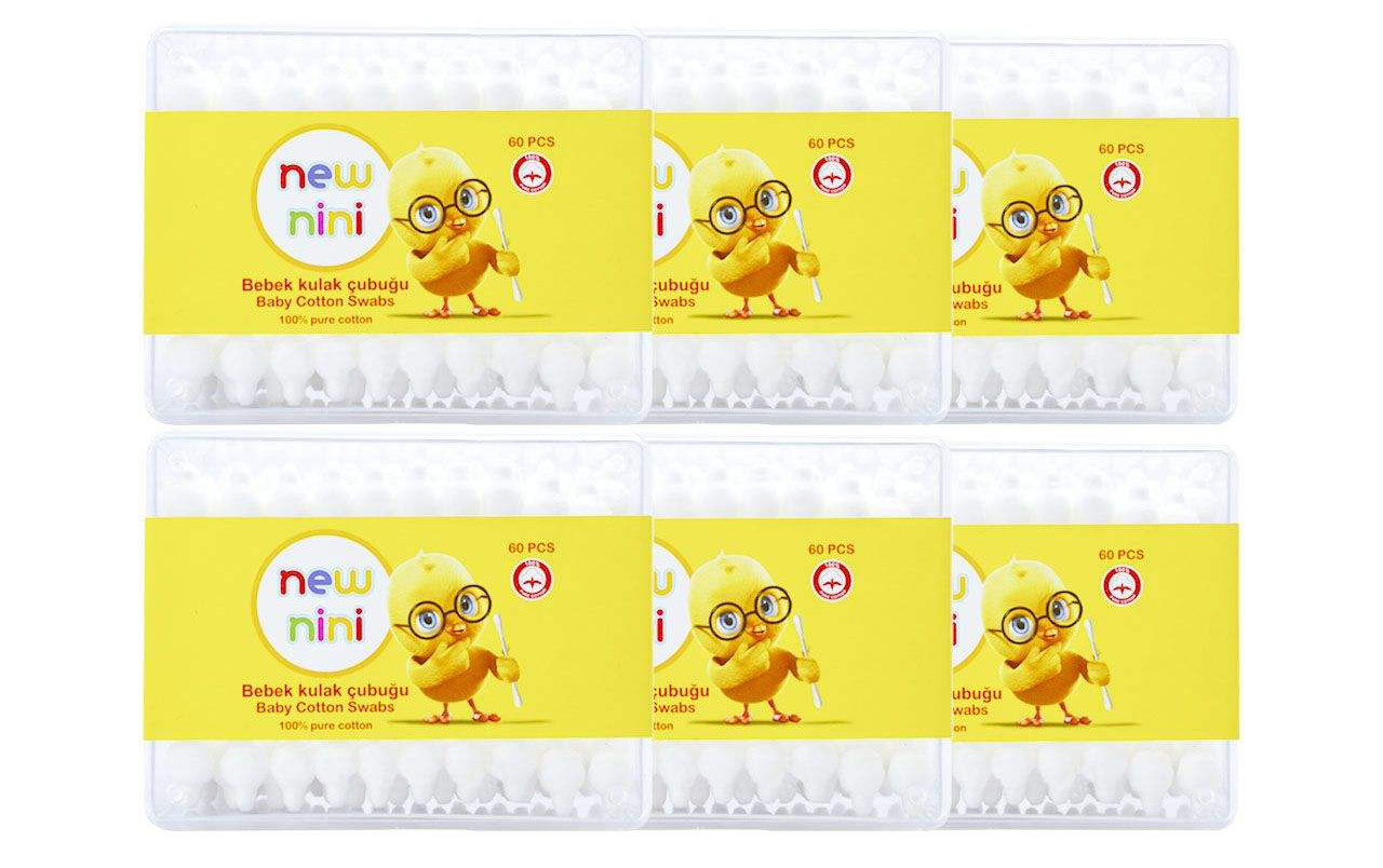 New Nini - 60 Cotton Swabs Model 5006